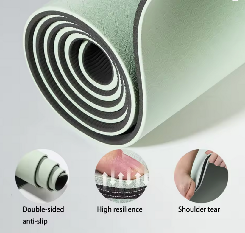 Portable Yoga Mat with Carrying Strap